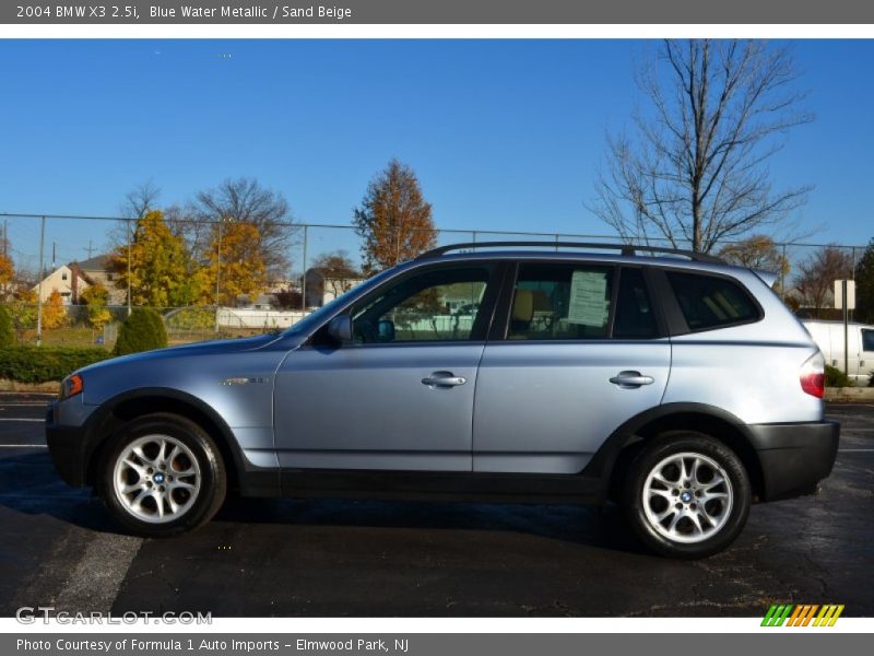 Blue Water Metallic / Sand Beige 2004 BMW X3 2.5i