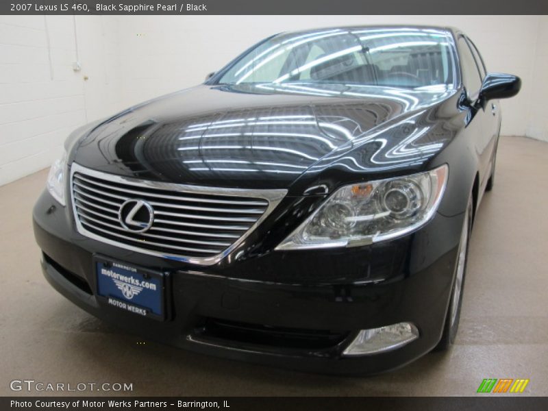 Black Sapphire Pearl / Black 2007 Lexus LS 460