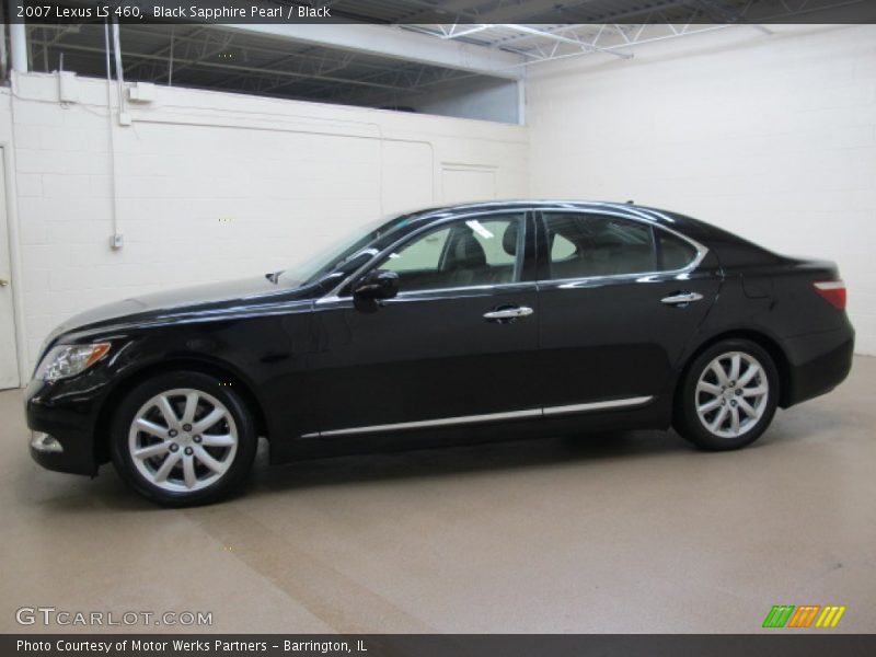 Black Sapphire Pearl / Black 2007 Lexus LS 460