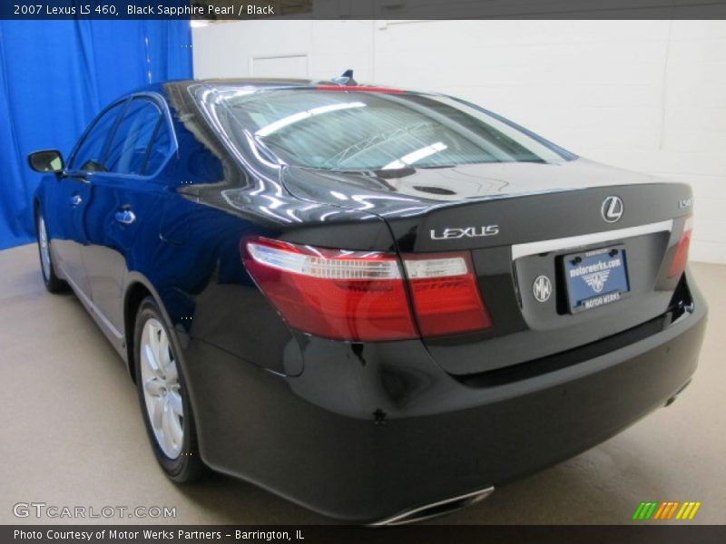 Black Sapphire Pearl / Black 2007 Lexus LS 460