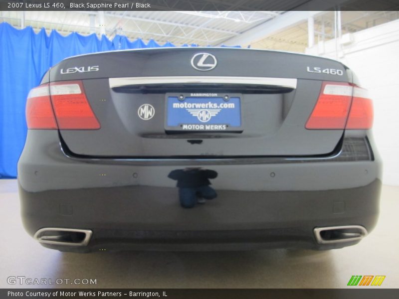 Black Sapphire Pearl / Black 2007 Lexus LS 460