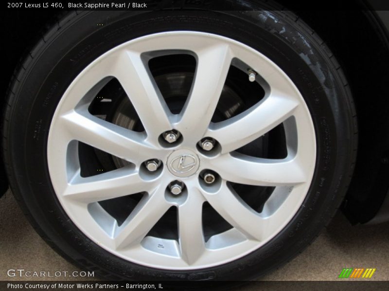 Black Sapphire Pearl / Black 2007 Lexus LS 460