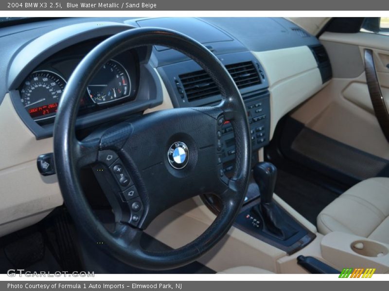 Blue Water Metallic / Sand Beige 2004 BMW X3 2.5i
