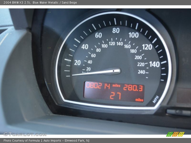 Blue Water Metallic / Sand Beige 2004 BMW X3 2.5i