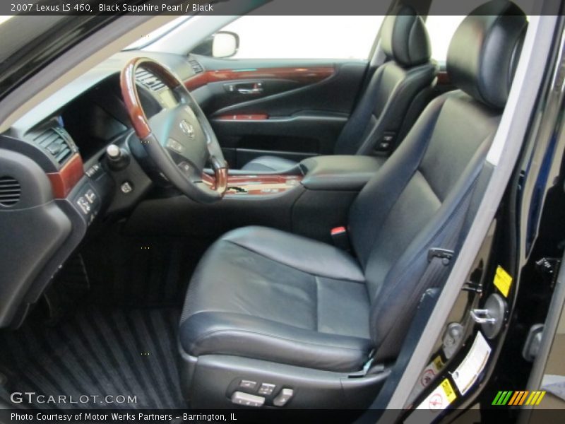 Black Sapphire Pearl / Black 2007 Lexus LS 460