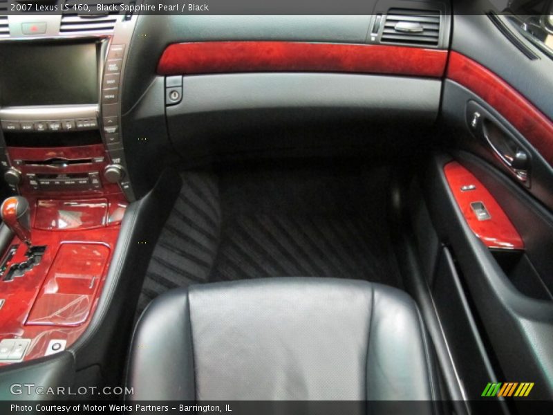 Black Sapphire Pearl / Black 2007 Lexus LS 460