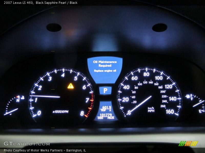 Black Sapphire Pearl / Black 2007 Lexus LS 460