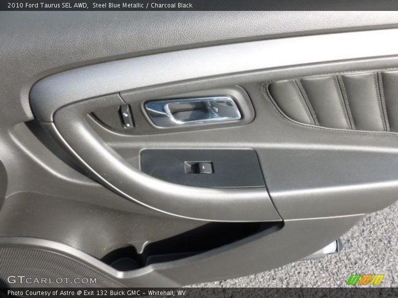 Steel Blue Metallic / Charcoal Black 2010 Ford Taurus SEL AWD