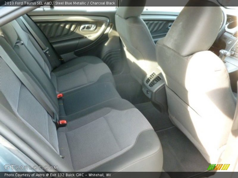 Steel Blue Metallic / Charcoal Black 2010 Ford Taurus SEL AWD