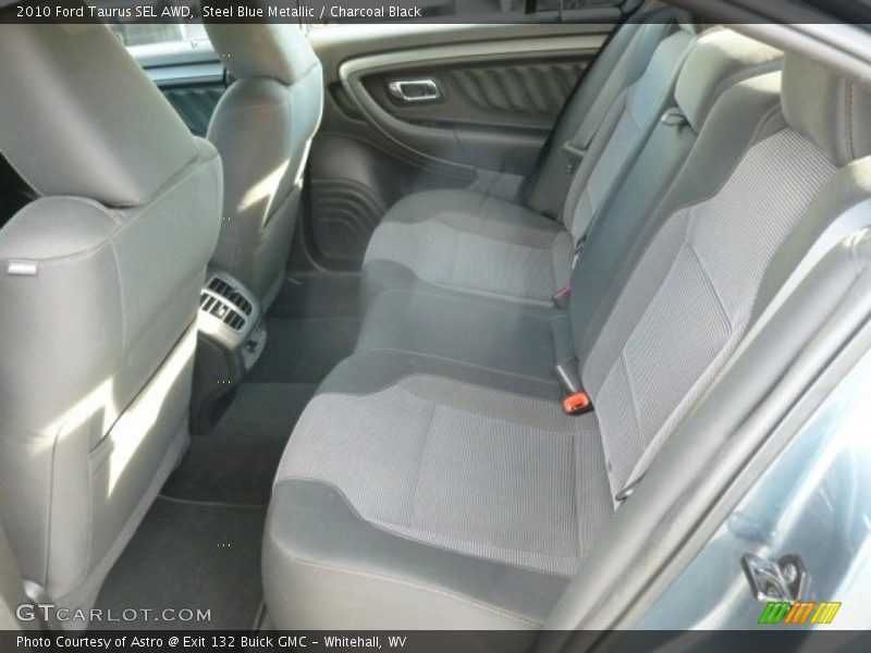 Steel Blue Metallic / Charcoal Black 2010 Ford Taurus SEL AWD