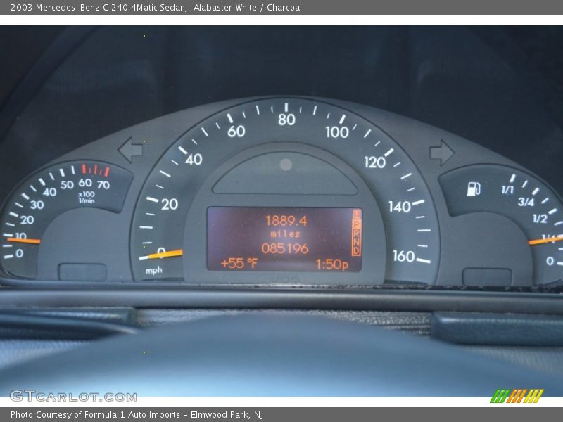 Alabaster White / Charcoal 2003 Mercedes-Benz C 240 4Matic Sedan