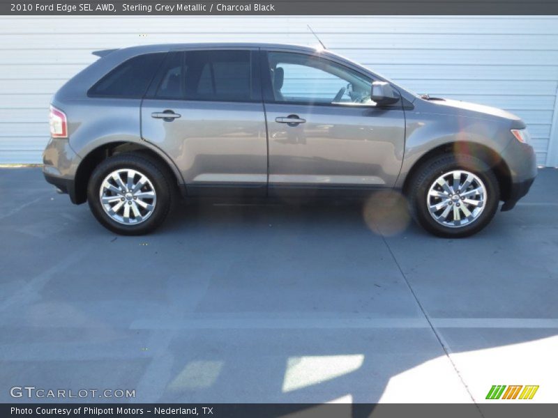 Sterling Grey Metallic / Charcoal Black 2010 Ford Edge SEL AWD