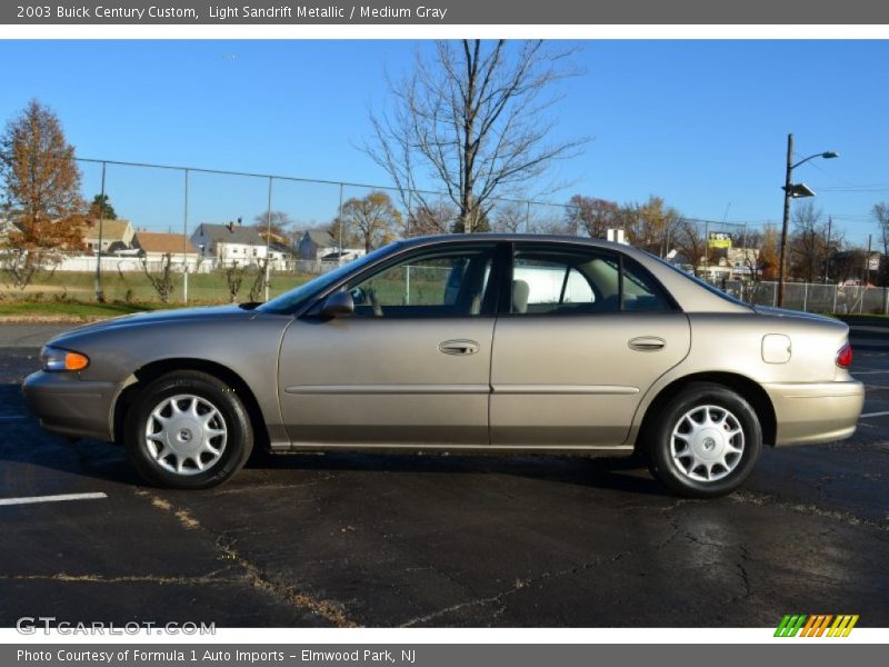 Light Sandrift Metallic / Medium Gray 2003 Buick Century Custom