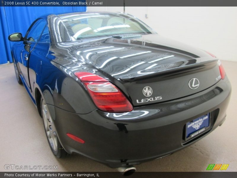 Obsidian Black / Camel 2008 Lexus SC 430 Convertible