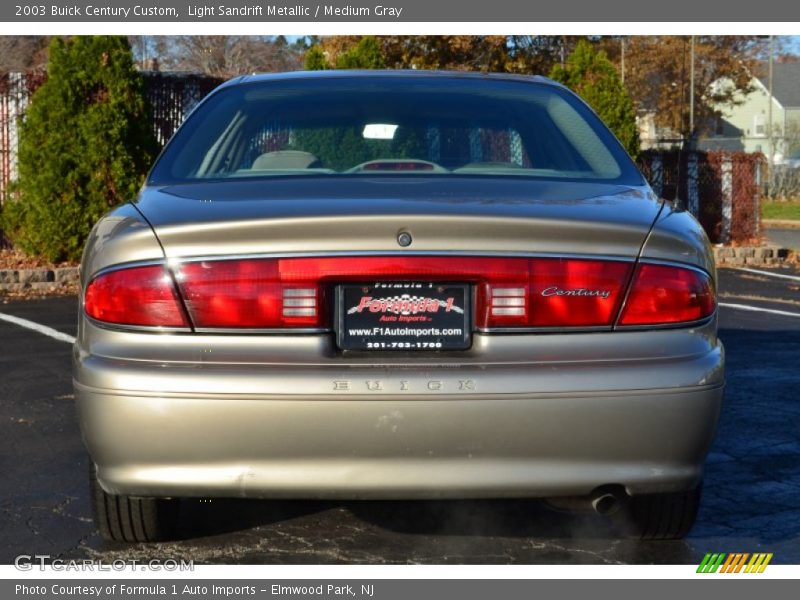 Light Sandrift Metallic / Medium Gray 2003 Buick Century Custom