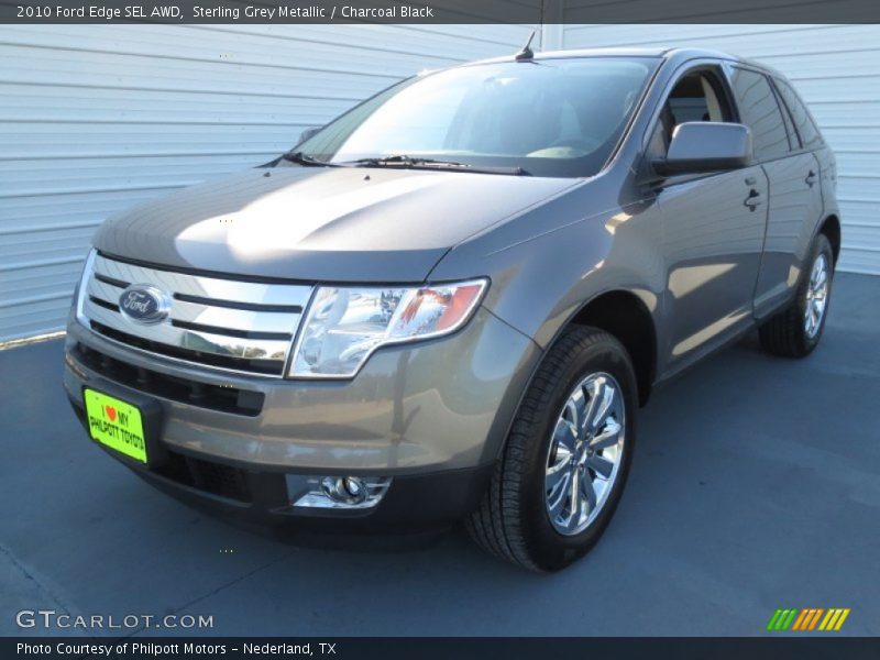 Sterling Grey Metallic / Charcoal Black 2010 Ford Edge SEL AWD