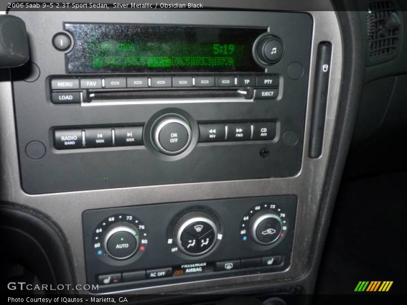 Silver Metallic / Obsidian Black 2006 Saab 9-5 2.3T Sport Sedan