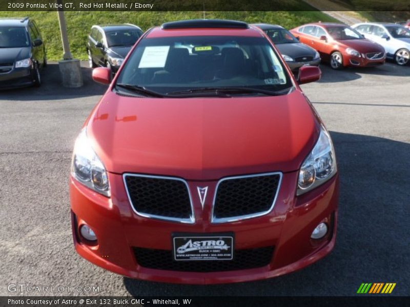 Red Hot Metallic / Ebony 2009 Pontiac Vibe GT