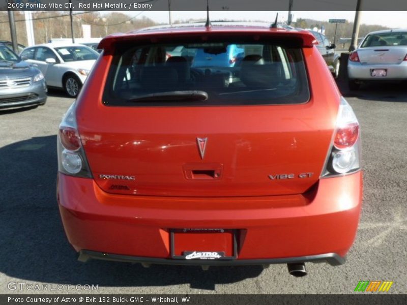 Red Hot Metallic / Ebony 2009 Pontiac Vibe GT