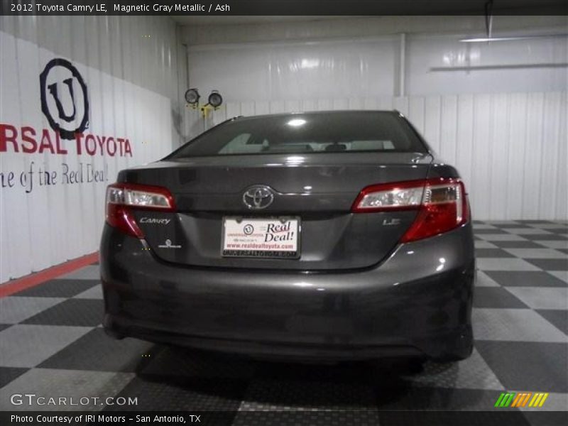 Magnetic Gray Metallic / Ash 2012 Toyota Camry LE