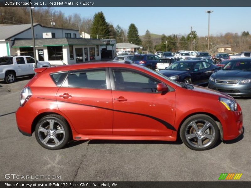 Red Hot Metallic / Ebony 2009 Pontiac Vibe GT