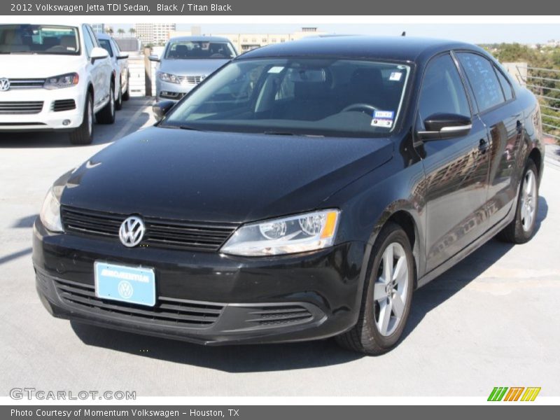Black / Titan Black 2012 Volkswagen Jetta TDI Sedan
