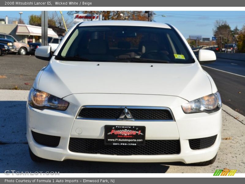 Wicked White / Beige 2008 Mitsubishi Lancer ES