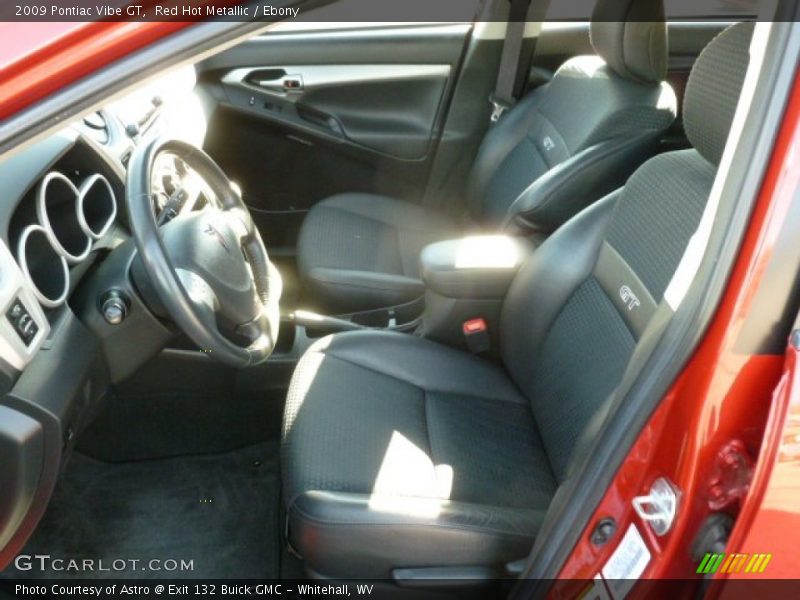 Red Hot Metallic / Ebony 2009 Pontiac Vibe GT