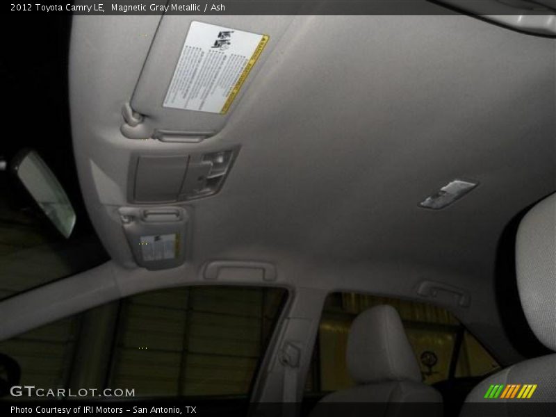 Magnetic Gray Metallic / Ash 2012 Toyota Camry LE