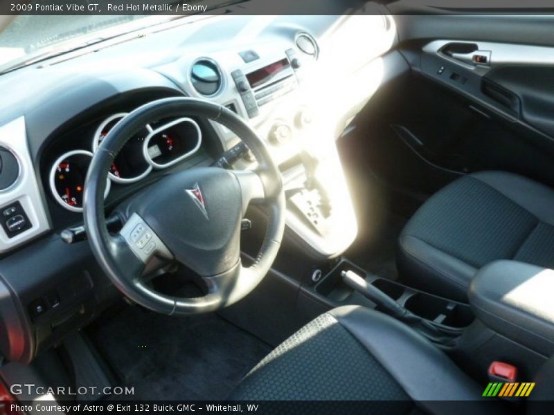 Red Hot Metallic / Ebony 2009 Pontiac Vibe GT