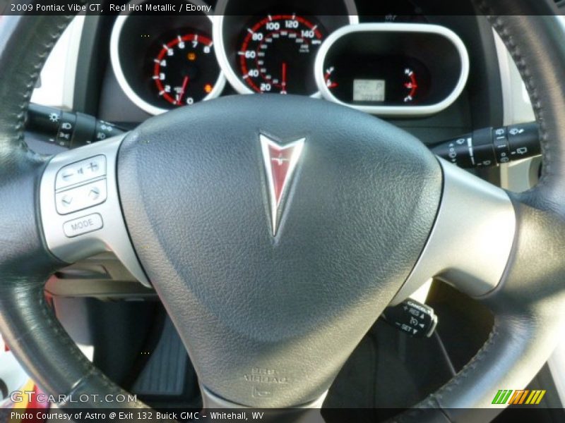 Red Hot Metallic / Ebony 2009 Pontiac Vibe GT