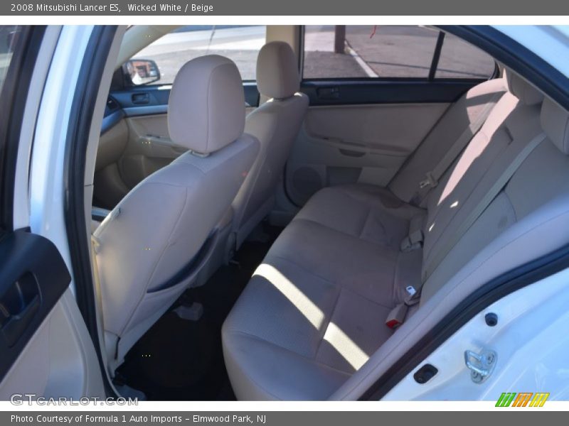 Wicked White / Beige 2008 Mitsubishi Lancer ES