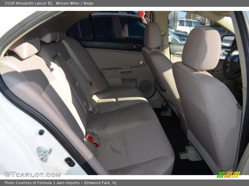 Wicked White / Beige 2008 Mitsubishi Lancer ES
