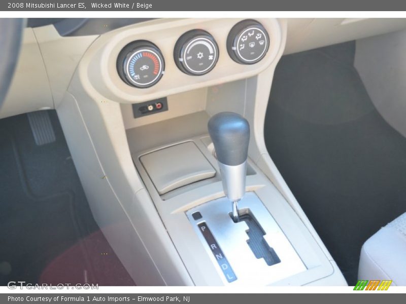 Wicked White / Beige 2008 Mitsubishi Lancer ES