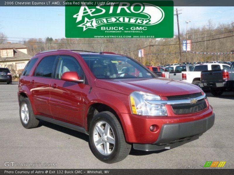 Salsa Red Metallic / Light Gray 2006 Chevrolet Equinox LT AWD