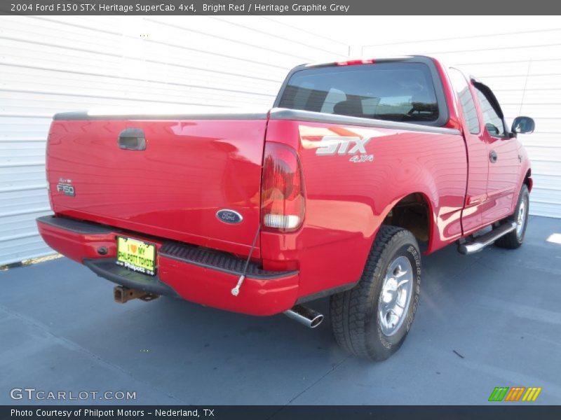 Bright Red / Heritage Graphite Grey 2004 Ford F150 STX Heritage SuperCab 4x4