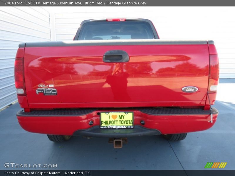 Bright Red / Heritage Graphite Grey 2004 Ford F150 STX Heritage SuperCab 4x4