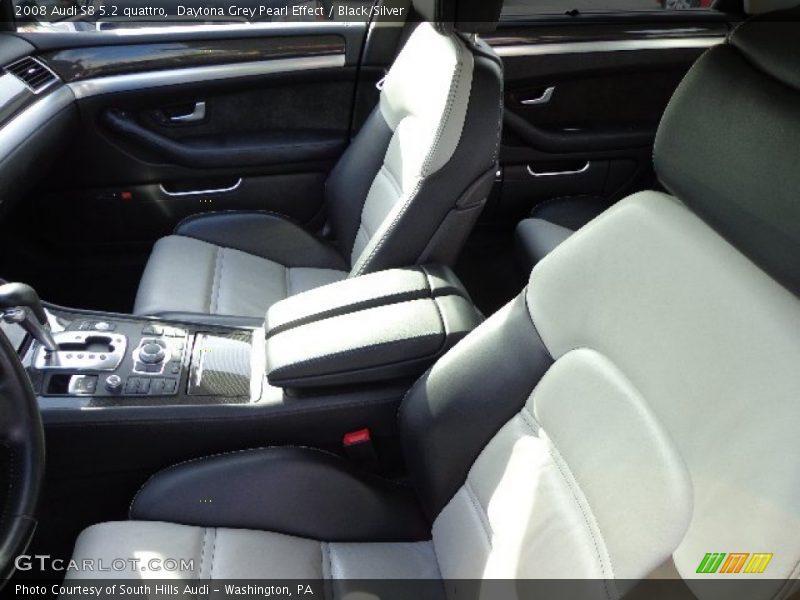 Daytona Grey Pearl Effect / Black/Silver 2008 Audi S8 5.2 quattro