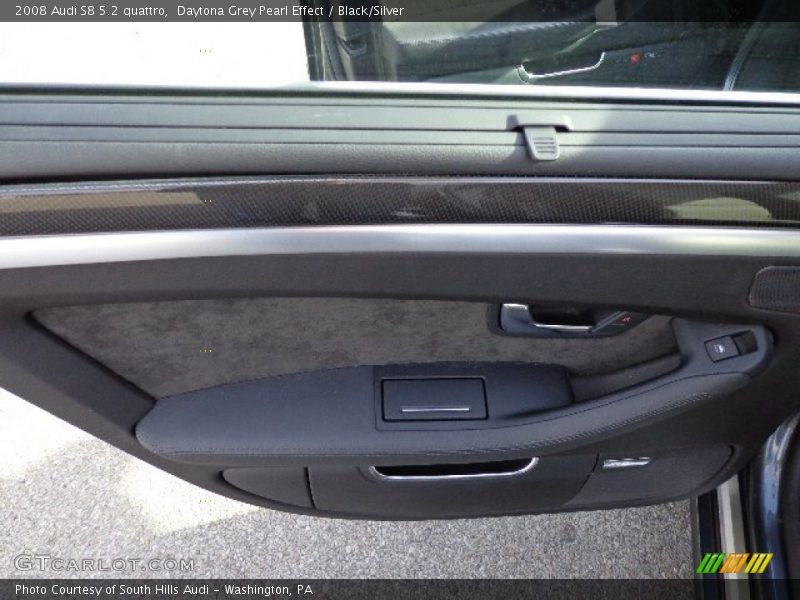 Daytona Grey Pearl Effect / Black/Silver 2008 Audi S8 5.2 quattro