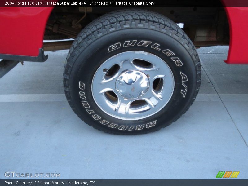 Bright Red / Heritage Graphite Grey 2004 Ford F150 STX Heritage SuperCab 4x4