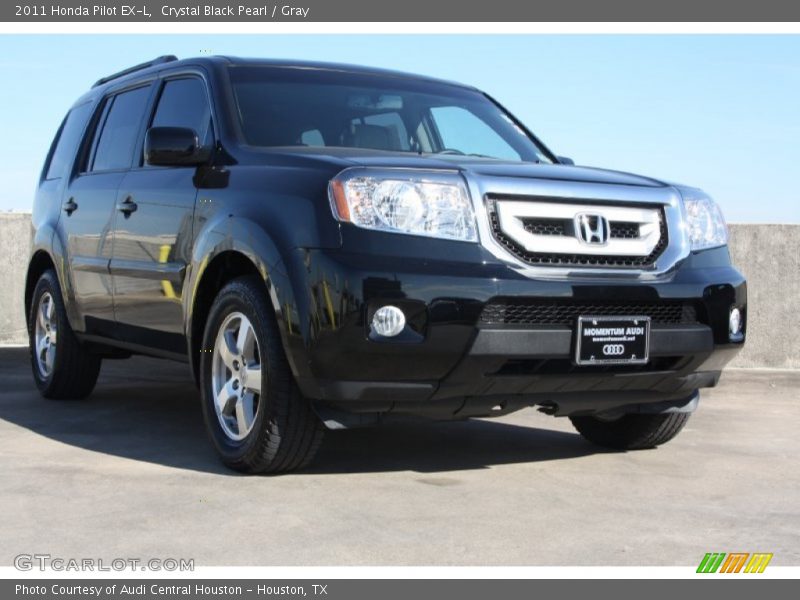 Crystal Black Pearl / Gray 2011 Honda Pilot EX-L
