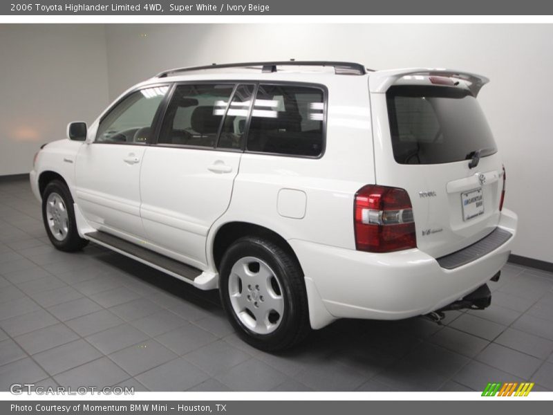Super White / Ivory Beige 2006 Toyota Highlander Limited 4WD