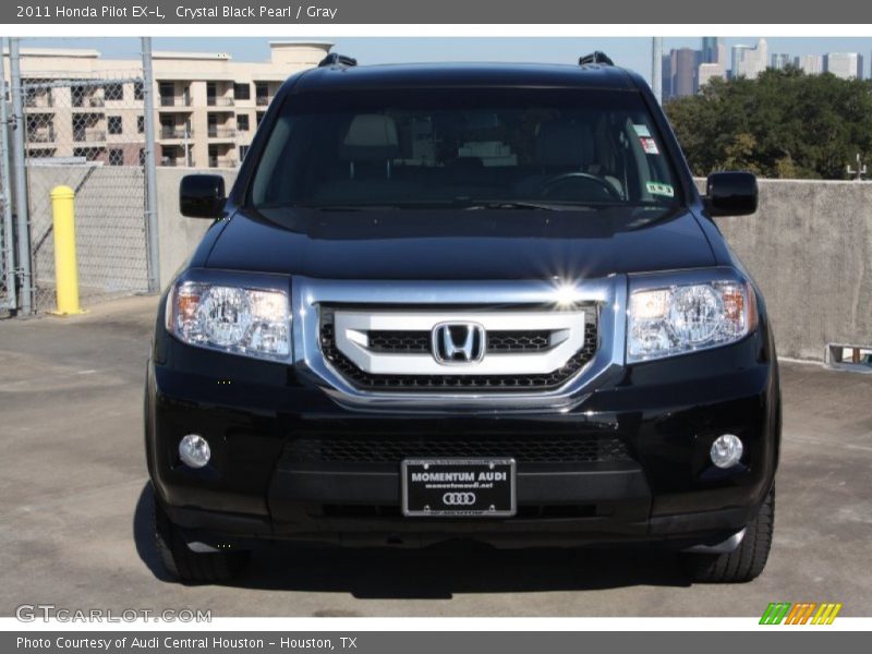 Crystal Black Pearl / Gray 2011 Honda Pilot EX-L