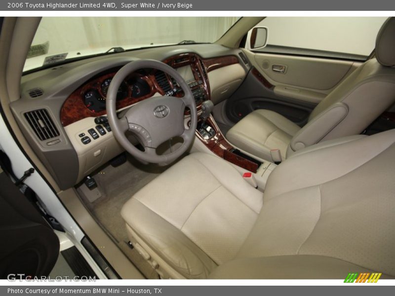 Super White / Ivory Beige 2006 Toyota Highlander Limited 4WD