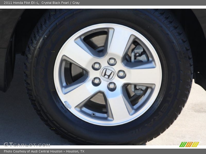 Crystal Black Pearl / Gray 2011 Honda Pilot EX-L