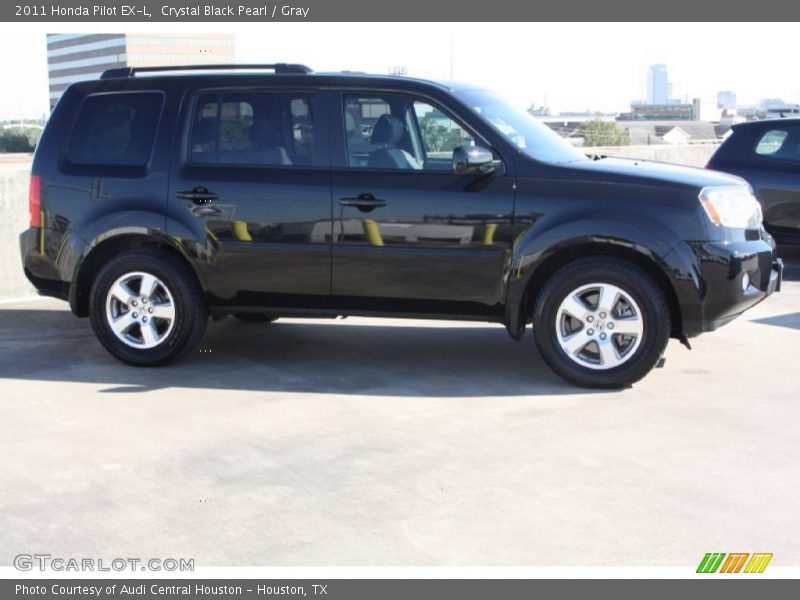 Crystal Black Pearl / Gray 2011 Honda Pilot EX-L