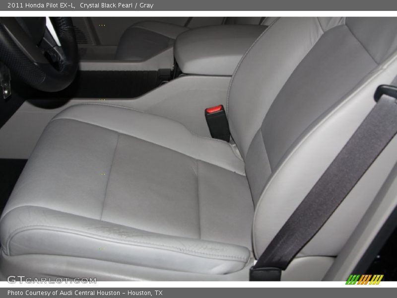 Crystal Black Pearl / Gray 2011 Honda Pilot EX-L