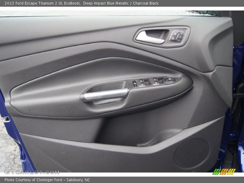 Deep Impact Blue Metallic / Charcoal Black 2013 Ford Escape Titanium 2.0L EcoBoost