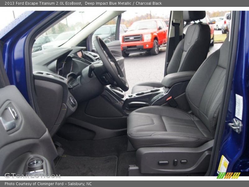 Deep Impact Blue Metallic / Charcoal Black 2013 Ford Escape Titanium 2.0L EcoBoost