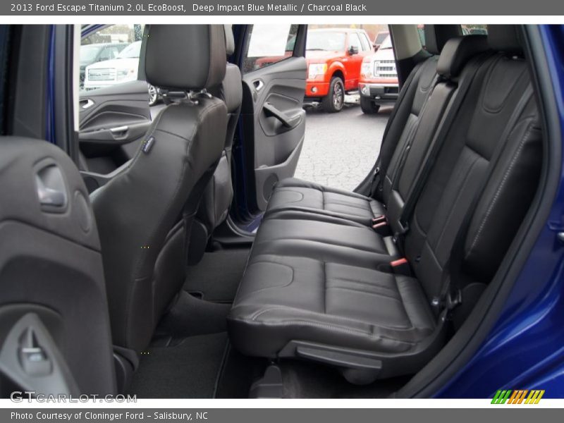 Deep Impact Blue Metallic / Charcoal Black 2013 Ford Escape Titanium 2.0L EcoBoost